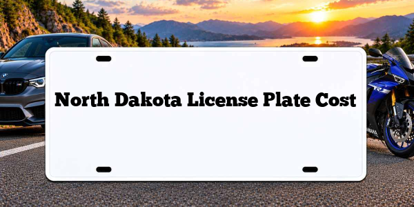 North Dakota License Plate Cost