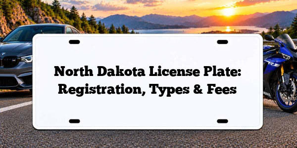 North Dakota License Plate: Registration, Types & Fees