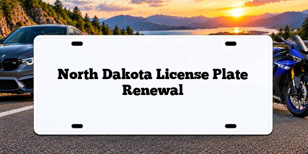 North Dakota License Plate Renewal