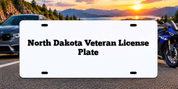 North Dakota Veteran License Plate
